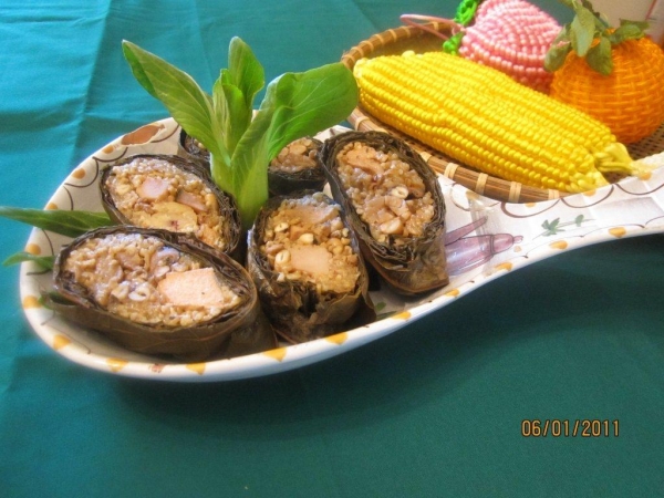 港式荷葉粽子食譜：港式荷葉粽子做法，內餡用料健康又養生的粽子食譜！