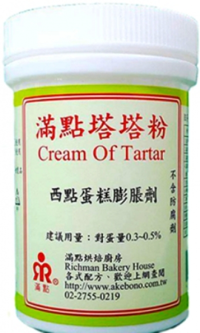 塔塔粉-塔塔粉的膨鬆劑作用:塔塔粉助蛋白打發酸鹼值中和!