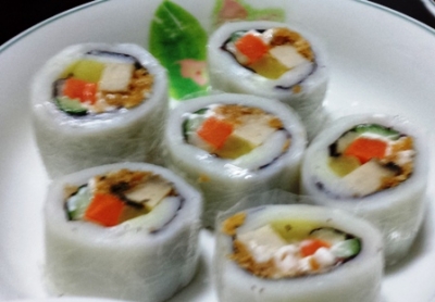 河粉壽司捲食譜做法-健康河粉壽司捲料理:河粉壽司捲是健康飲食新選擇!